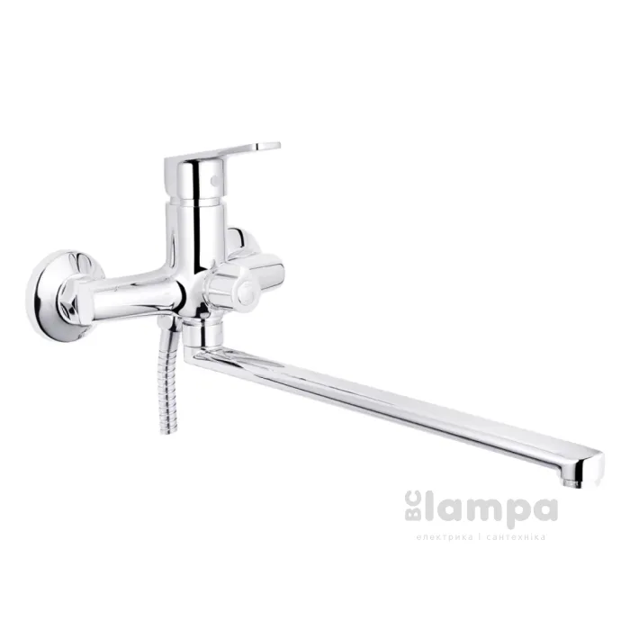 Змішувач KRONER ванна Brocken-C070 довгий гусак (CV023598)