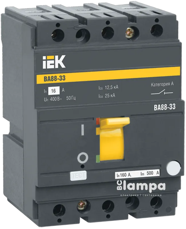 Автоматичний вимикач IEK ВА88-33 3Р 160А 35кА