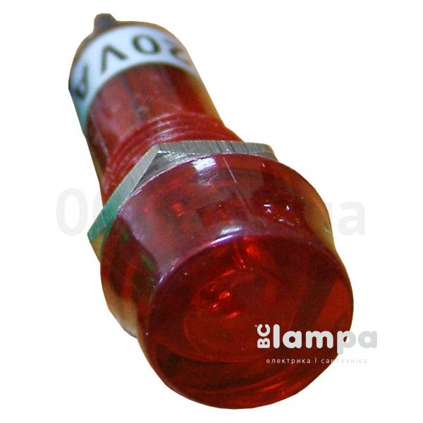 Арматура светосигнальная PL 101 красная 220V plastic (505040)