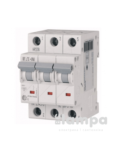 Автоматичний вимикач Eaton 3p, 10A, C - PL4 Serbia