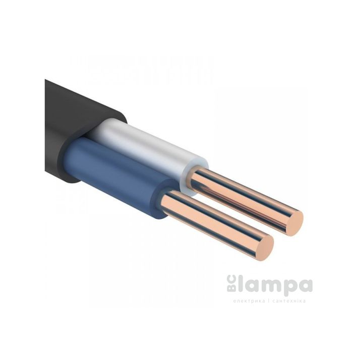 ВВГ-П  2 х 1,0 mm²  нг Кабель ЗЗЦМ чорний