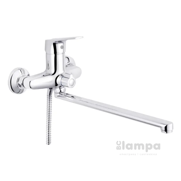 Змішувач KRONER ванна Odra-C070 довгий гусак (CV019269)