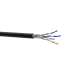 Kабель Ethernet UTP 4×2×0.51 cat.5e ЗЗКМ  мідний чорний зовнішній