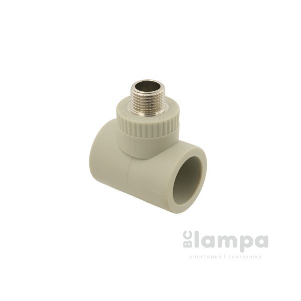 Тройник с металл.резьбой наружной ASG 25х1,2" (1415282382/31884)