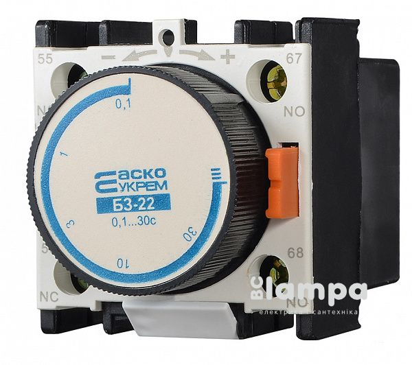 Блок затримки БЗ-22 (LA2-DТ2) (0,1-30,0с Ввімкнено)(A0040050005)