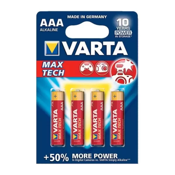 Батарейка VARTA Max Tech AAA червона (LR03)