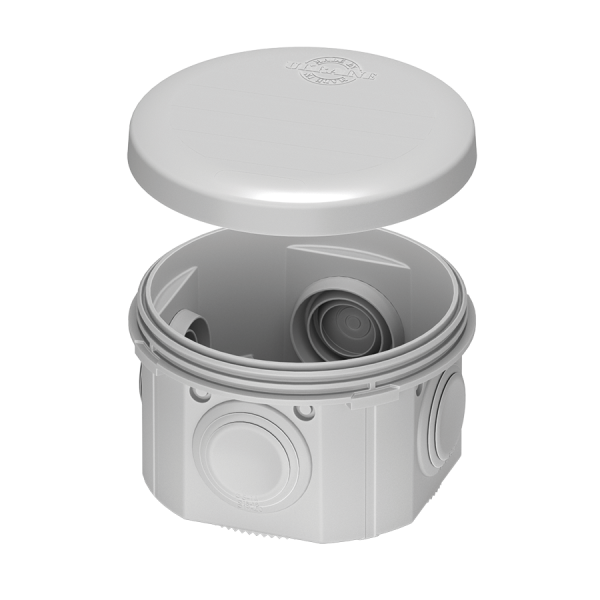 Розподільна коробка зовнішня  80*40 мм круг PLANK IP65 (IB004)