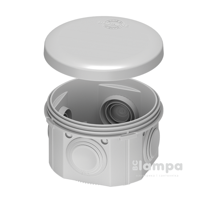 Розподільна коробка зовнішня  80*40 мм круг PLANK IP65 (IB004)