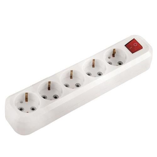 Колодка  5 гн. с з/к+ выкл. Electrum ABS SM-5ЕS (C-SM-1781)