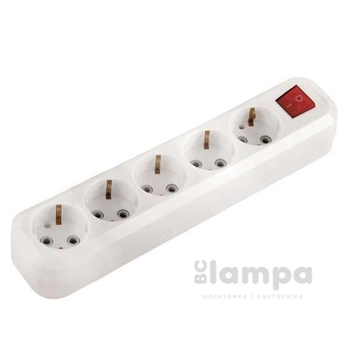 Колодка  5 гн. с з/к+ выкл. Electrum ABS SM-5ЕS (C-SM-1781)