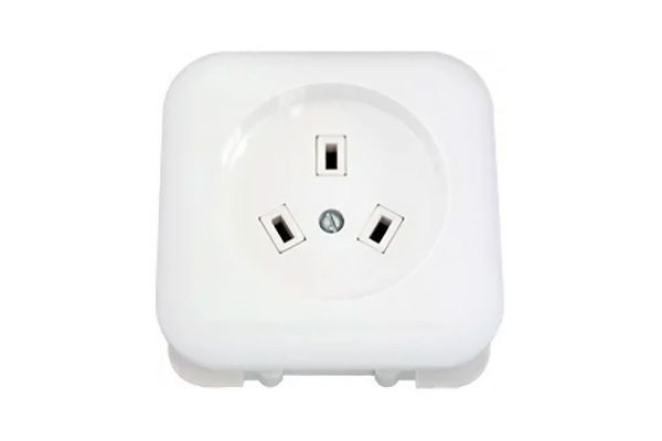 Силова розетка Bylectrica 220В, накладна, біла (РА32-002)