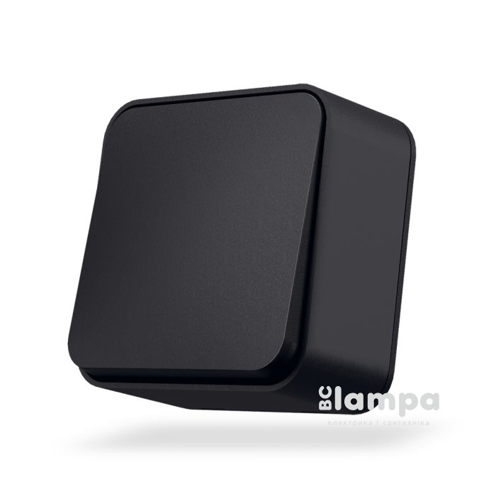 IP20 Вимимкач 1кл зовнішній чорний Videx Binera VF-BNS11BG (27072)