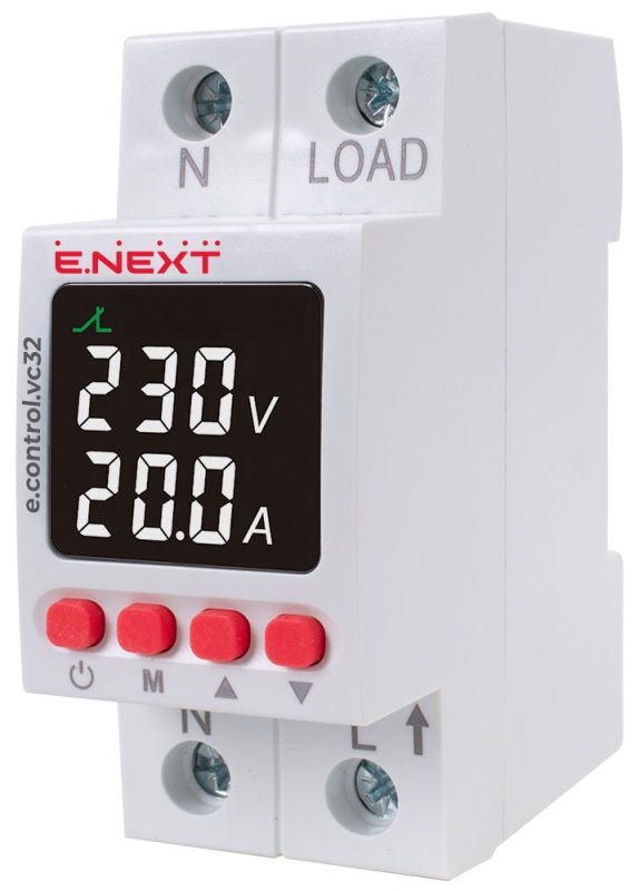 Реле напруги e.NEXT модульне Din e.vpr. professional 32A