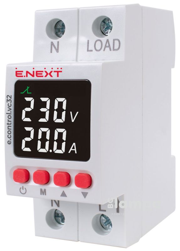 Реле напруги e.NEXT модульне Din e.vpr. professional 32A