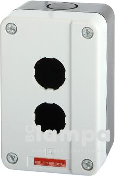 Пост/корпус кнопкового поста HJ9-2 2- місний білий (0140020035/p0810013)