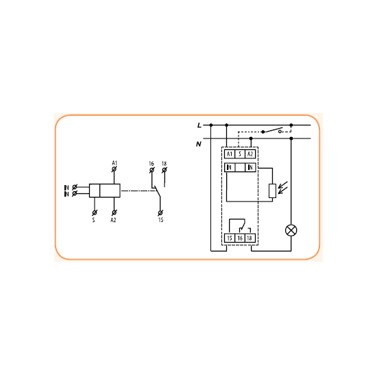 Датчик сутінковий  реле ETI SOU - 1 230V AC 16А