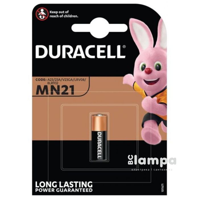 Батарейка DURACELL 12V A23 (MN21) - ціна за1шт.