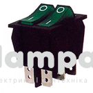 Перемикач клавішний КП - 53и 15А/220W двохклавішний кольоровий KCD3 (505493)