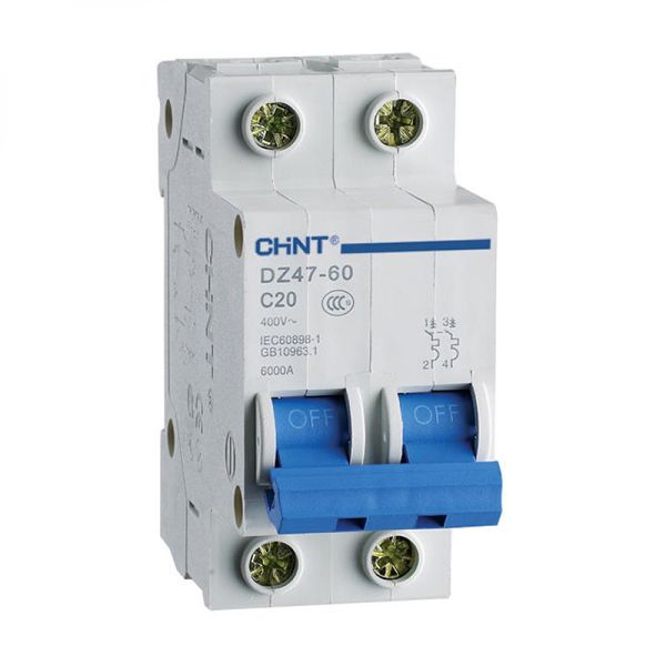 Автоматичний вимикач CHINT NXB-63 2P, С63 (814098)