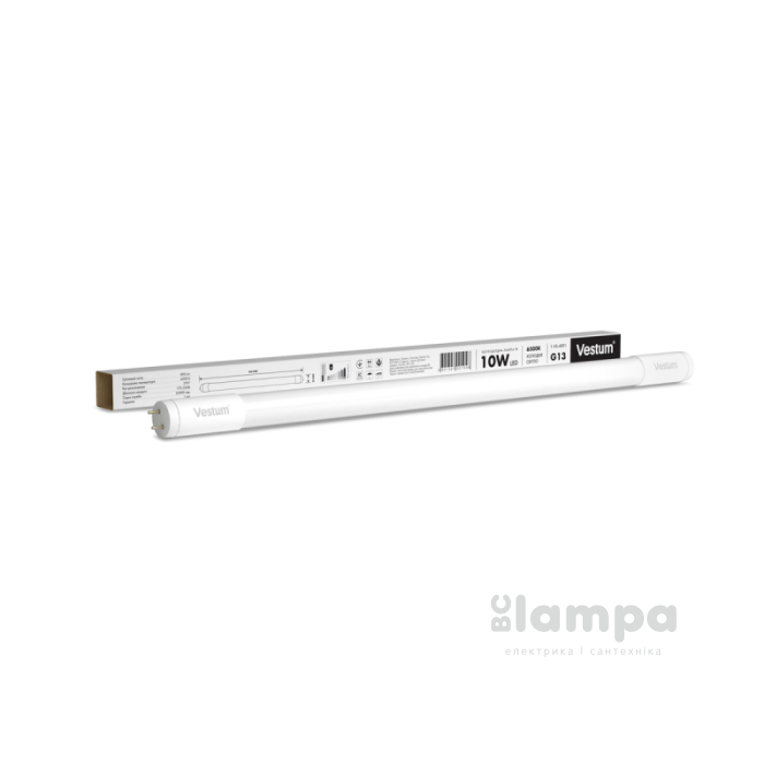 Лампа VESTUM LED T8 10W  600мм 850Lm  6500K 175-220V G13 (1-VS-4001)