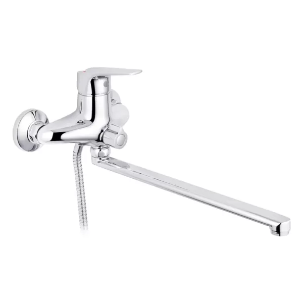 Змішувач KRONER ванна Odra-C071 довгий гусак (CV019458)