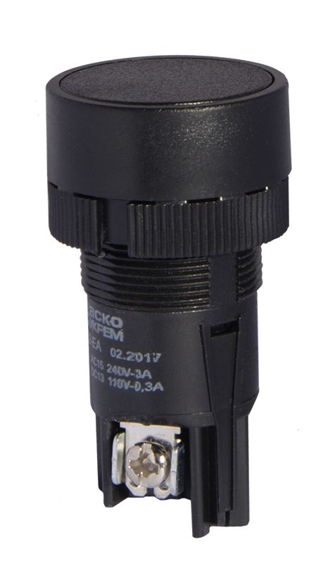 Кнопка АСКО XB2-EA125 чорна NO+NC (A0140010035/p0810130)