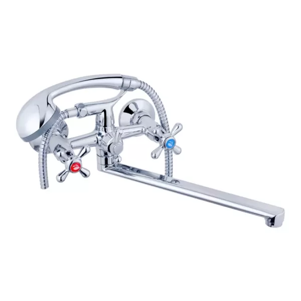 Змішувач AQUA ванна довгий гусак букса Toledo-C074 (CV018083)