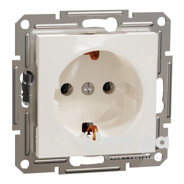 Schneider Electric Asfora крем розетка 1- на з/к  без рамки (ЕРН2970123)