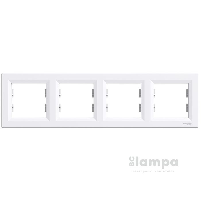 Schneider Electric Asfora біла рамка горизонтальна 4 - на (ЕРН5800421 / 10099357)