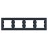 Schneider Electric Asfora антрацит рамка горизонтальна 4 - на (ЕРН5800471 / 90002309)