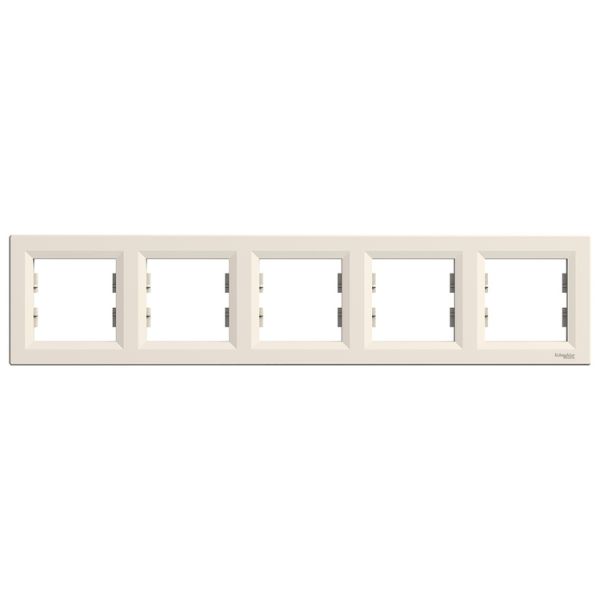 Schneider Electric Asfora крем рамка горизонтальна 5 - на (ЕРН5800523)