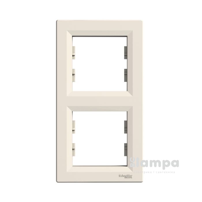 Schneider Electric Asfora крем рамка вертикальна 2 - на (ЕРН5810223)