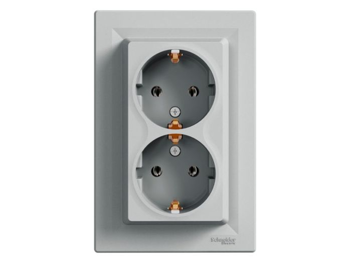 Schneider Electric Asfora алюміній розетка 2- на з/к (EPH9900161)