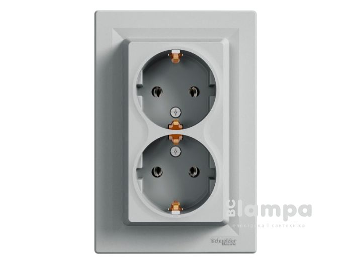 Schneider Electric Asfora алюміній розетка 2- на з/к (EPH9900161)