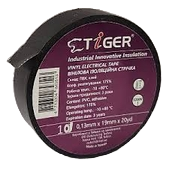 Ізострічка ПВХ  TIGER 0,13мм*19мм чорна 20м.