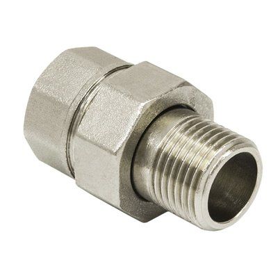 Сгон американка пряма 1/2" RAFTEC DN15 нікель (53769)