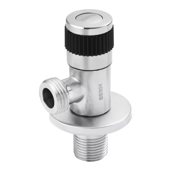 Кран кутовий 1/2"x1/2" KARRO нерж. DF (CV012105)