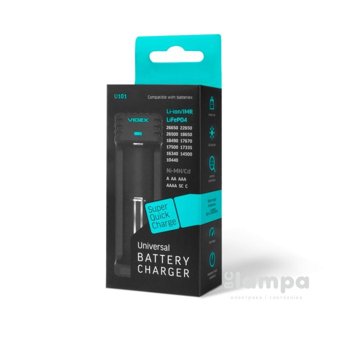 Зарядний пристрій VIDEX VCH-U101 універсальний (27241)