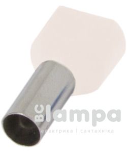 Накінечник втулковий подвійний ізольований TE 0508 (100шт уп.)  - ціна за 1шт.(s4037000)