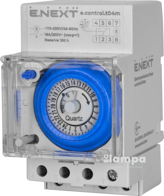 Реле часу електромеханічне e.control.t04m