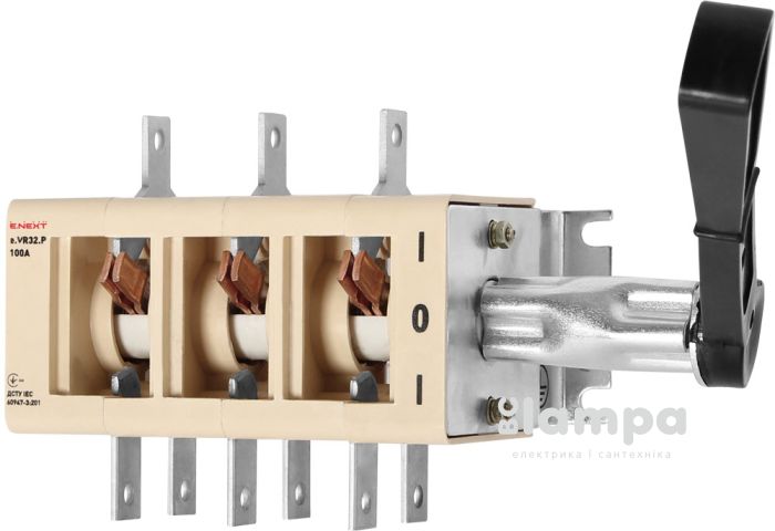 Вимикач-роз'єднувач ВРП100А е.VR 32.P100 e.Next (31В71250) 1-0-1
