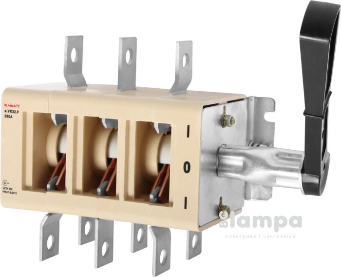 Вимикач-роз'єднувач ВРП250А перекидний е.VR 32.P250 e.Next (35В71250)