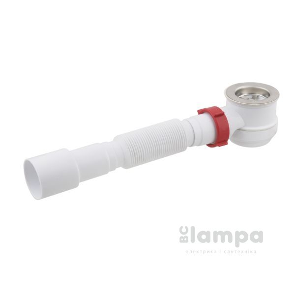 Сифон PM 40 SF 40 01 для душ піддону з випуском 1/2 та гофрою 40*40/50 (80208)