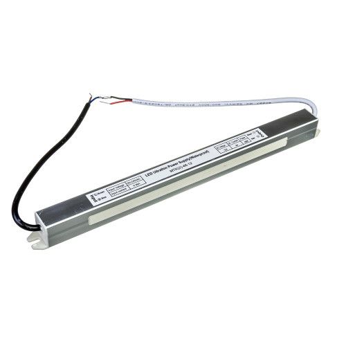 Трансформатор электр. для LED ленты металл ±12V/ 48W (4,0А) IP67 SLIM (01400074/1013419)