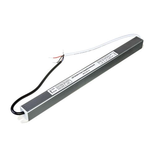 Трансформатор электр. для LED ленты металл ±12V/ 60W (5,0А) IP20 SLIM (01400104/1013425/1021913)