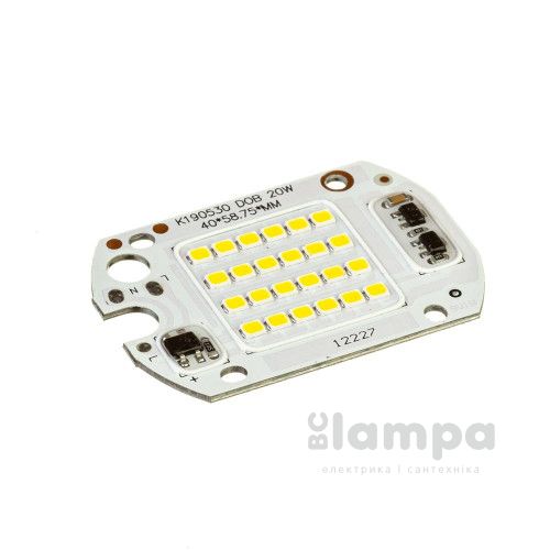 Матрица вставка в прожектор LED 20W 6000K SMD + IC драйвер (1014679)