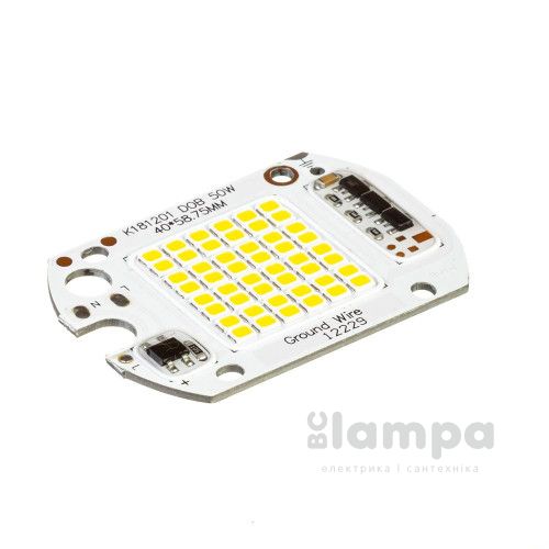 Матрица вставка в прожектор LED 50W 6000K SMD + IC драйвер (1014681)