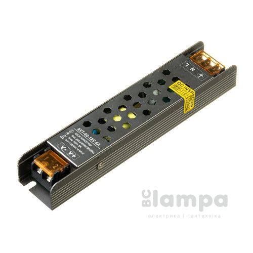 Трансформатор электр. для LED ленты металл ±12V/ 60W(5.0А) IP20 AVT (1019865)
