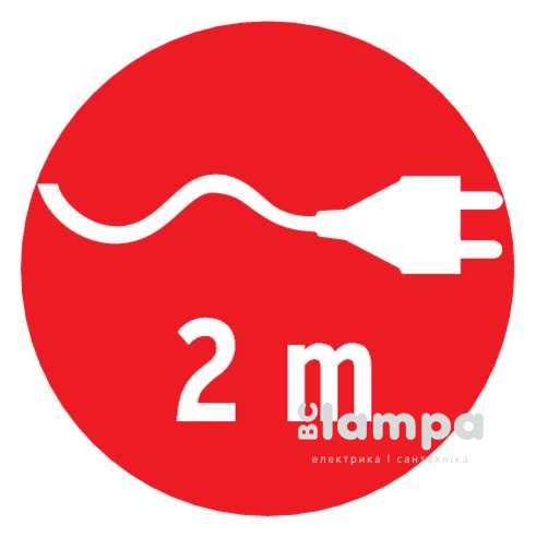 Подовжувач 3гн.  2м  з/к вертикальний, вбудований Ø60мм, Brennenstuhl Tower Power