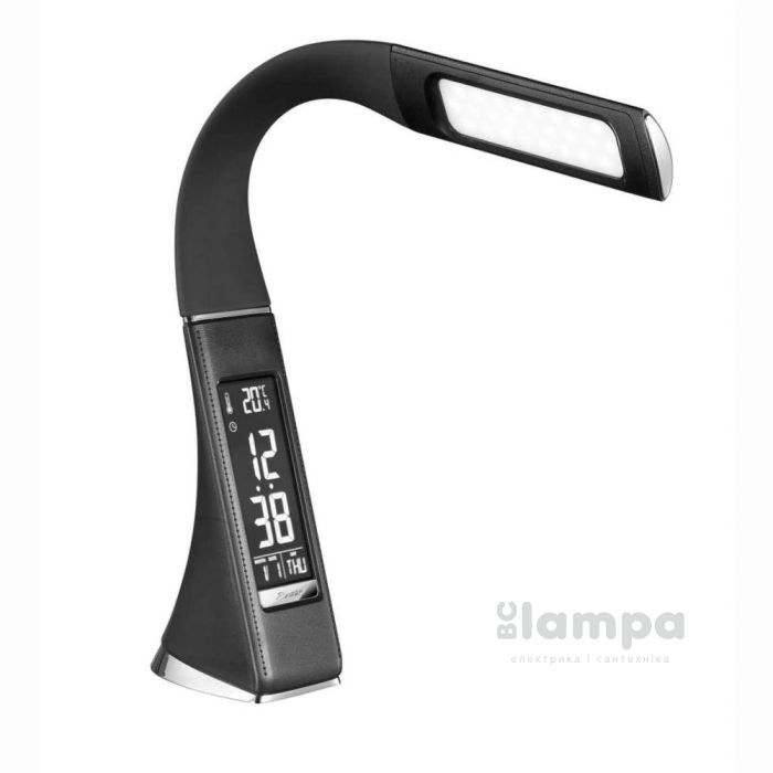 Светильник настольный RIGHT HAUSEN 6W 4000К черный сенсор з будильн (HN-245122)